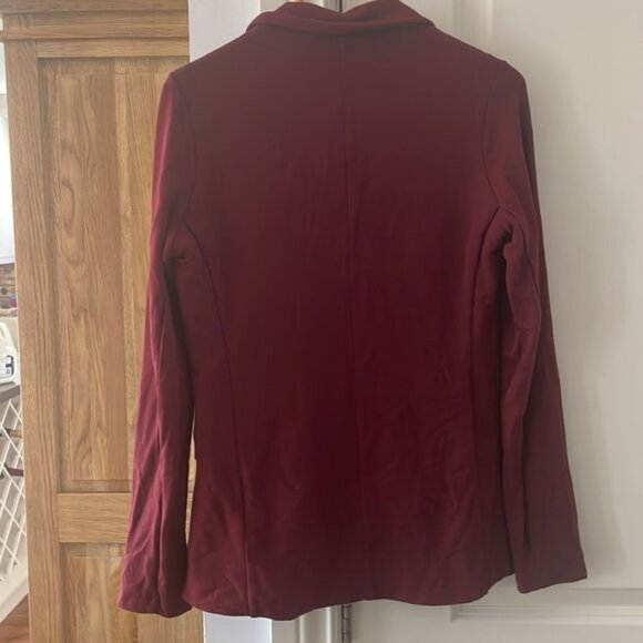 Majestic filatures blazer sz 6 plum 1 button - Picture 12 of 14